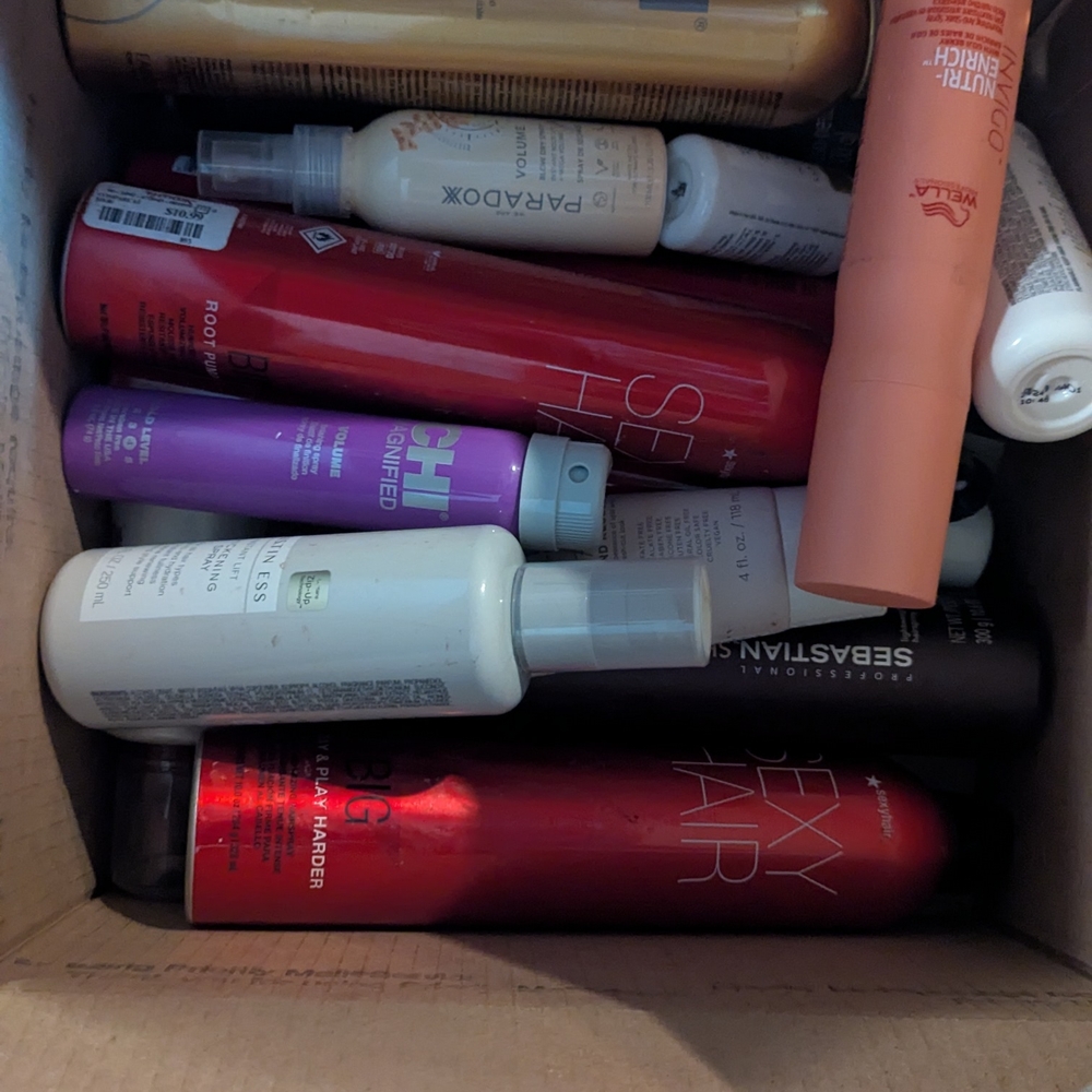 Big Sexy Hair, Chi,Wella, Sebastian Hair Products Mixed Box
